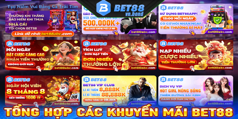 Tổng hợp các khuyến mãi bet88 đang được bet thủ săn đón nhất lúc này 