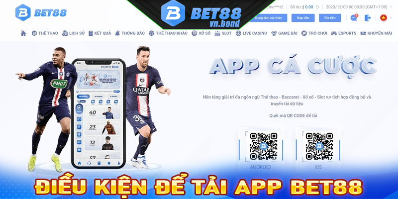 Điều kiện để tải app bet88 thành công bet thủ cần nắm được